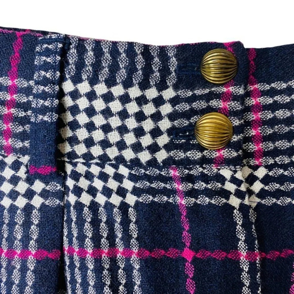 Louben  Vintage High Waisted Checker Plaid Shorts - Picture 5 of 8